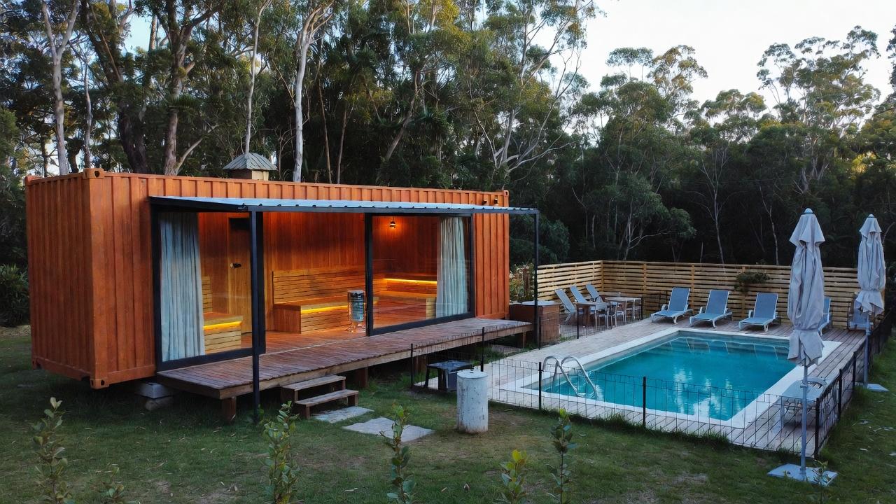 Баня из контейнера